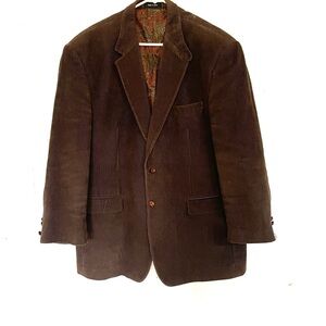 Lauren Ralph Lauren brown corduroy jacket brown elbow patches 46R
